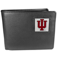 Indiana Hoosiers Leather Bi-fold Wallet Packaged in Gift Box